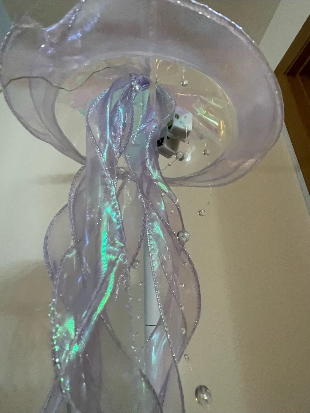 Iridescent Purple Jellyfish Hanging Party Decor - Unbranded